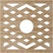 Ekena Millwork Chevron Wood Fretwork Pierced Ceiling Medallion, Red Oak, 16"OD x 4 1/8"ID x 1/4"T CMWP16X16X0250CHRO - alternate 2